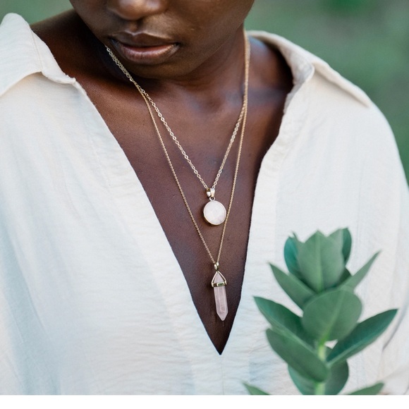 Rose quartz serenity necklace - Picture 4 of 8